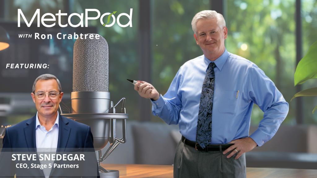 Ron Crabtree, host of podcast, with Steve Snedegar as guest